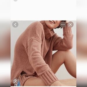 Aerie Chenille Knit Turtleneck Oversized Sweater